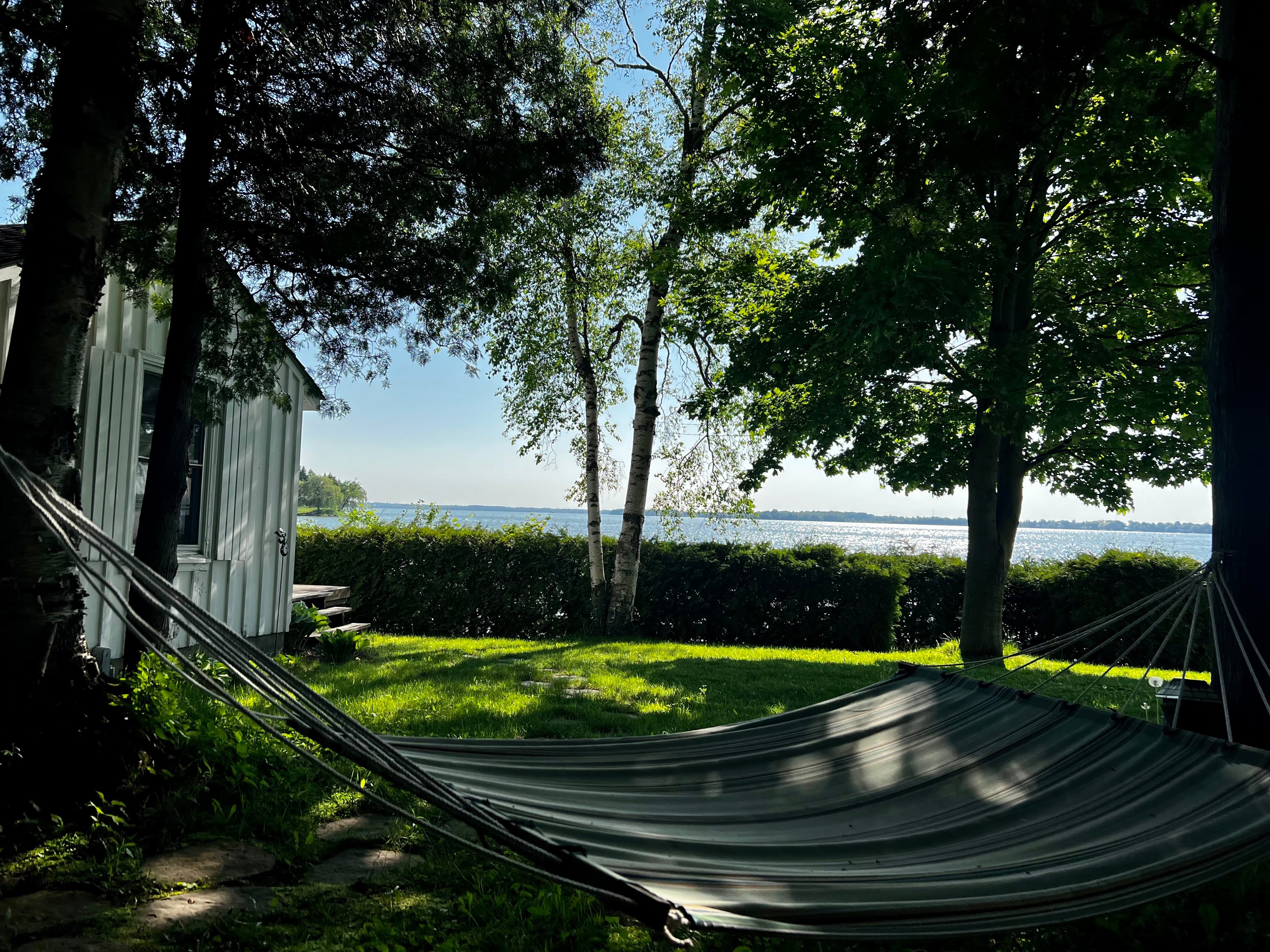 Hammock with lake view